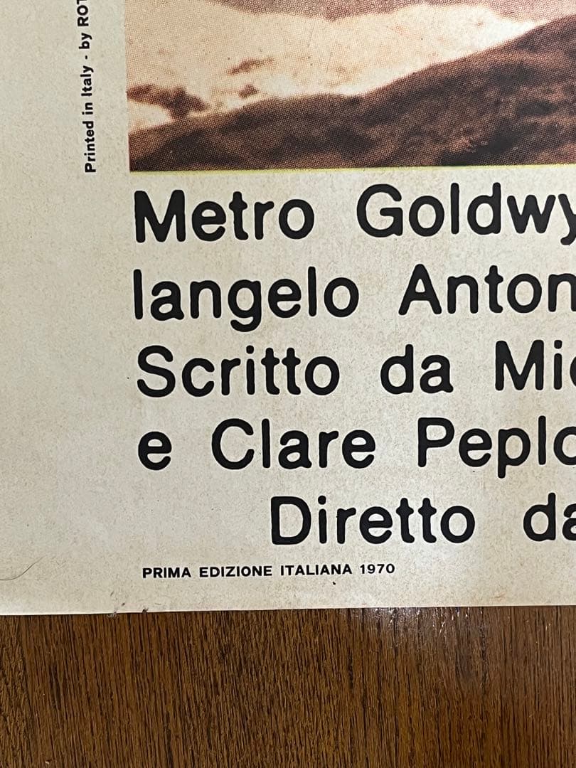 専用　とても貴重　映画「砂丘」イタリア版オリジナルポスター　アントニオーニ