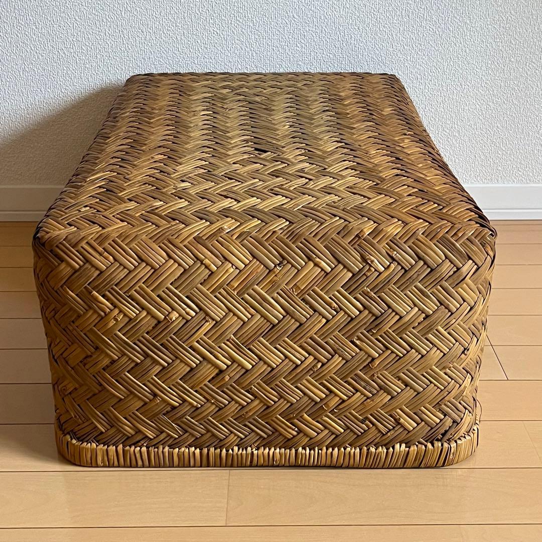 美品✨竹行李　古道具　アンティーク竹籠　収納カゴ昭和レトロ