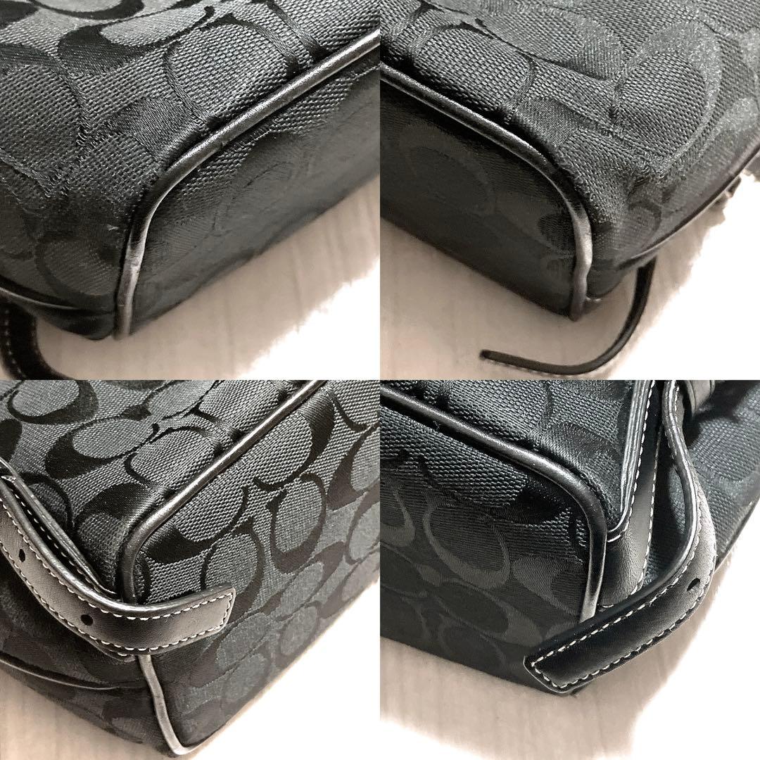 コーチ シグネチャー バックパック リュック 6613 黒