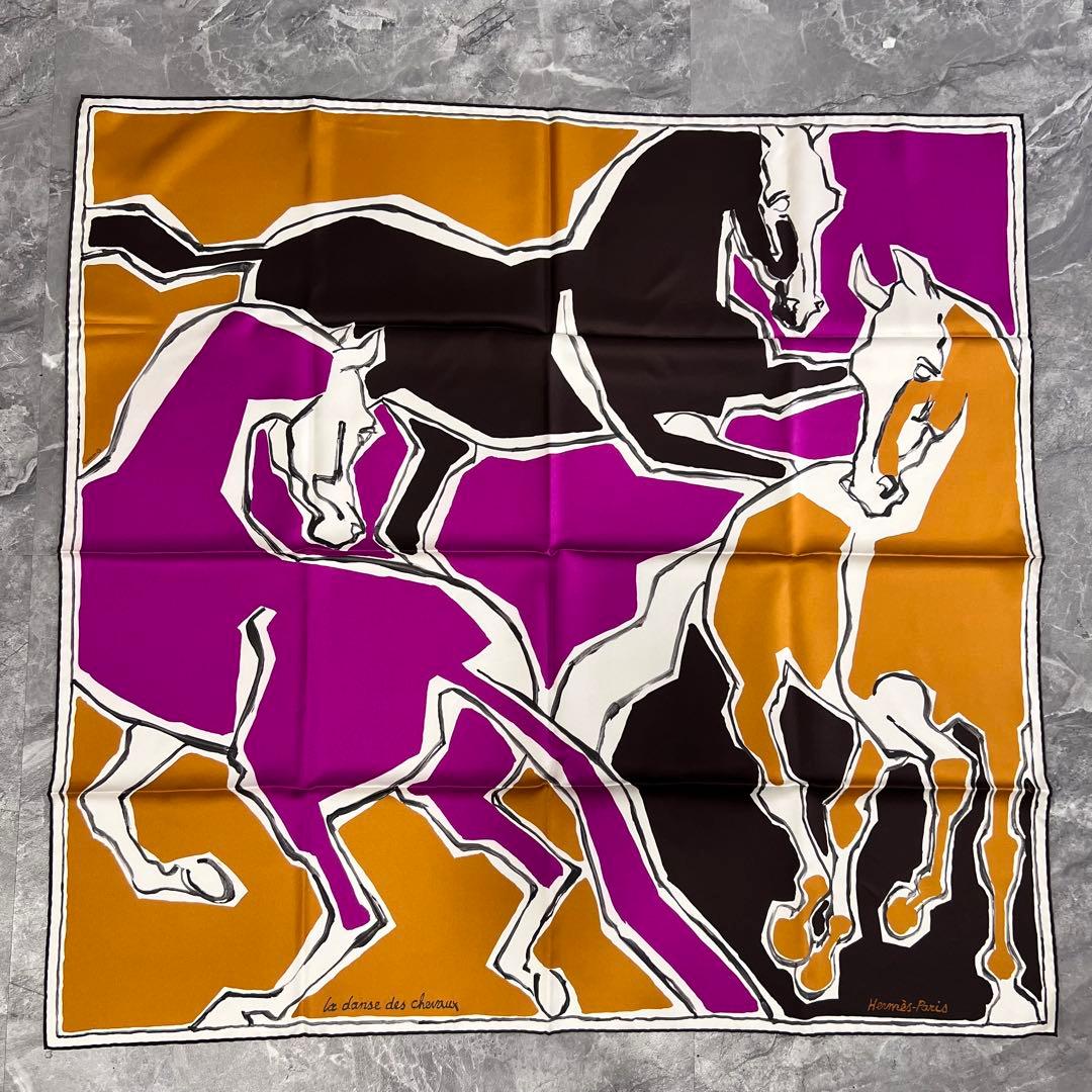 エルメス　カレ90 スカーフ　ダブルフェイス