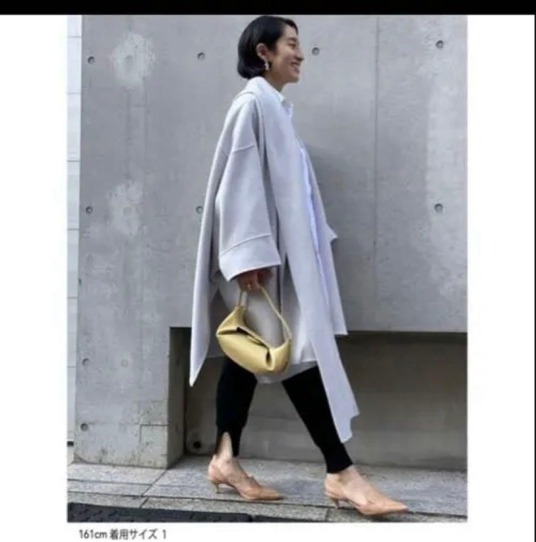 stunning lureスタニングルアーストールポンチョコートホワイト1