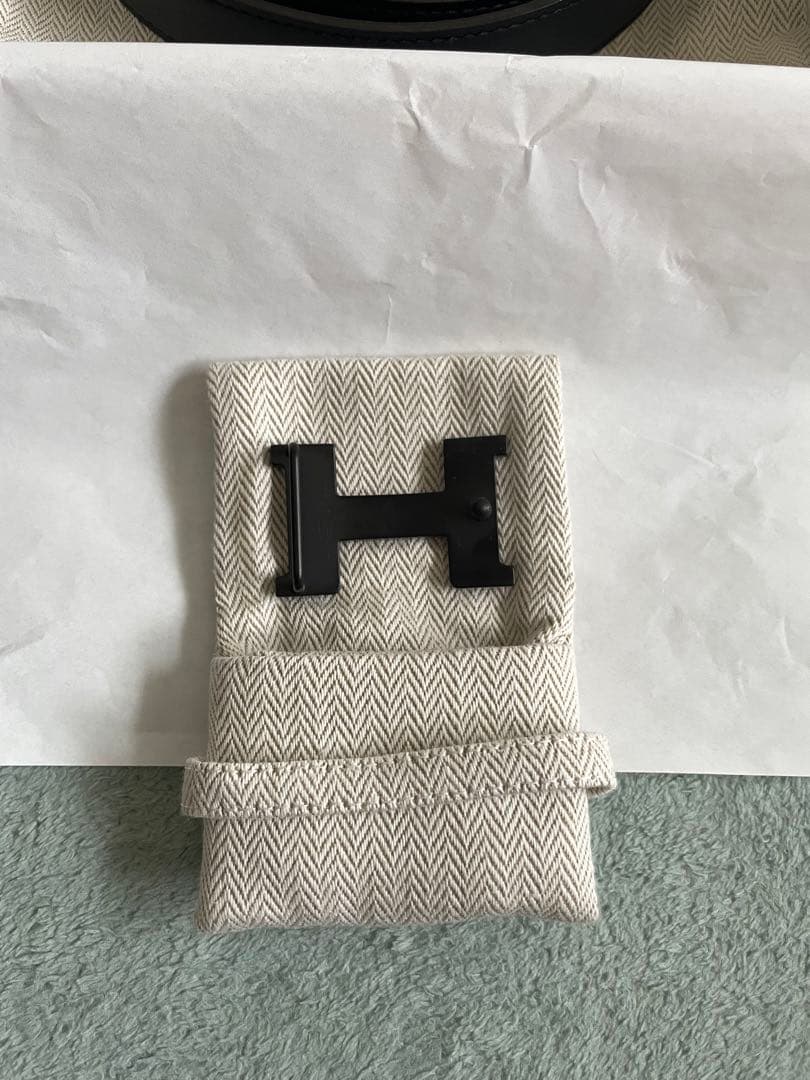 エルメス バックル 黒 ＆ リバーシブル レザーベルト24 サイズ 70