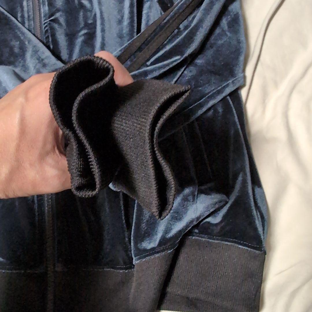 MLB NYヤンキース ベロア生地ジャージセットアップ ネイビー Mサイズ