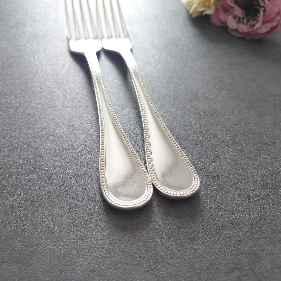 希少 美品 クリストフル パール スタンダードフォーク 2点