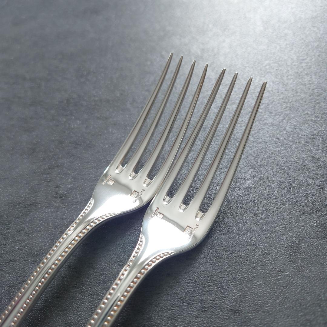 希少 美品 クリストフル パール スタンダードフォーク 2点