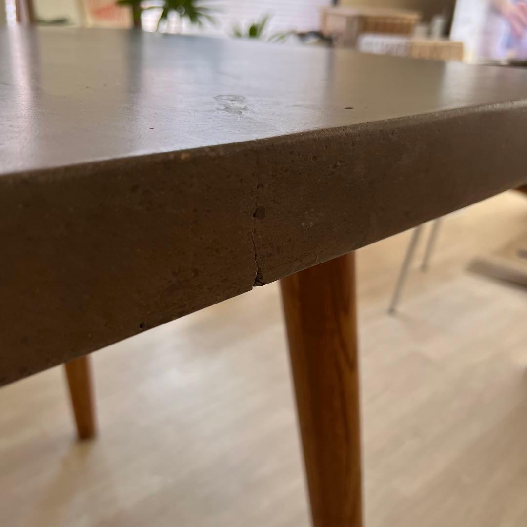 カーサヒルズ　コンクリート天板テーブル　160cm 4人掛け　モルタル