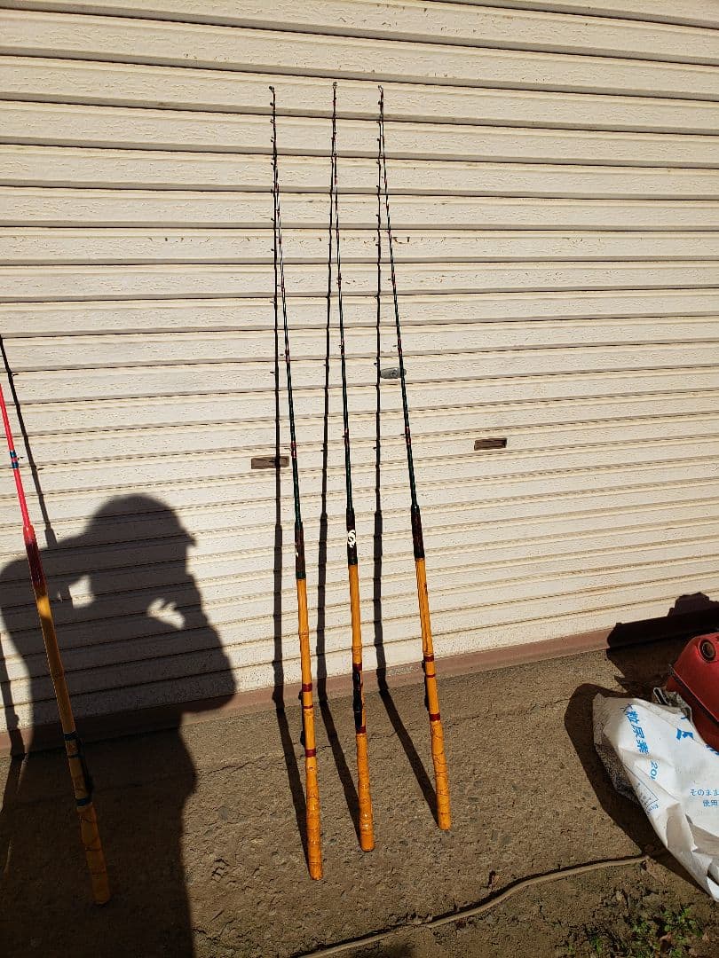 伊勢海老竿 竹竿 5本セット