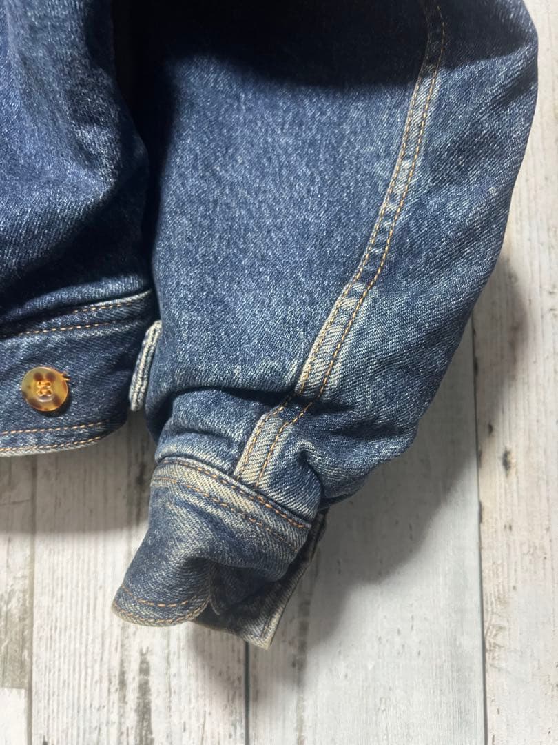 爆限定 ixi:z デニムジャケット カバーオール 裏地ブランケット 帆布 短丈