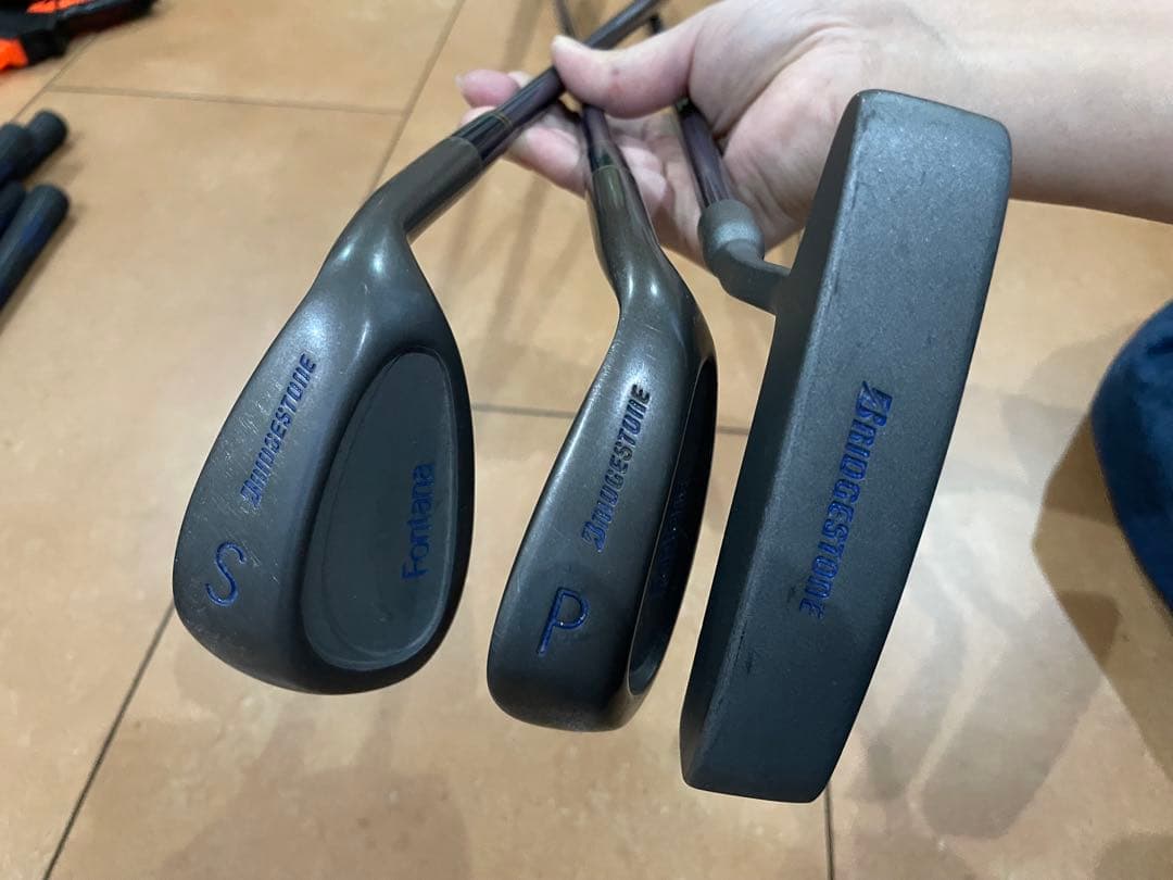 Le Coq Sportif キャディバッグ 青　ブリヂストンクラブ8点セット