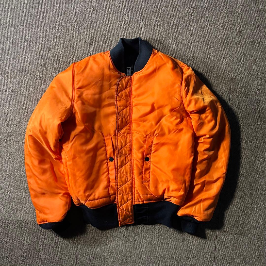 美品 ALPHA MA-1 XS リバーシブル フライトジャケット ネイビー