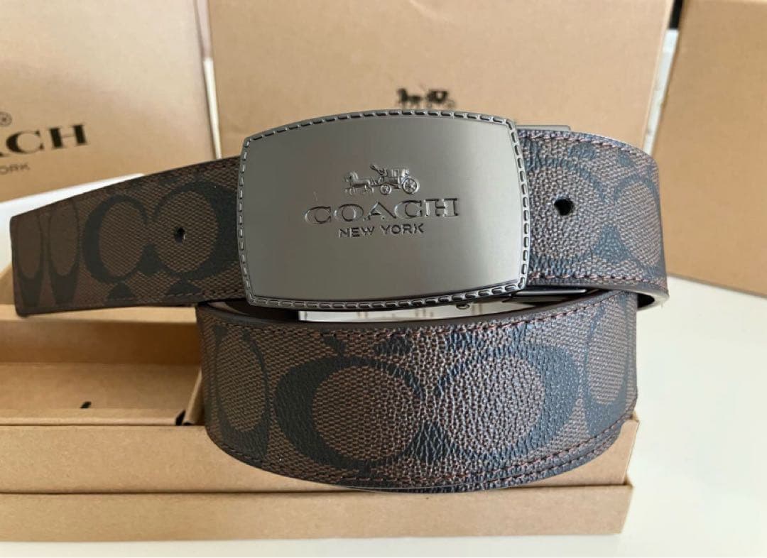 COACH コーチ ベルトセット リバーシブル 馬車バックル シグネチャーベルト