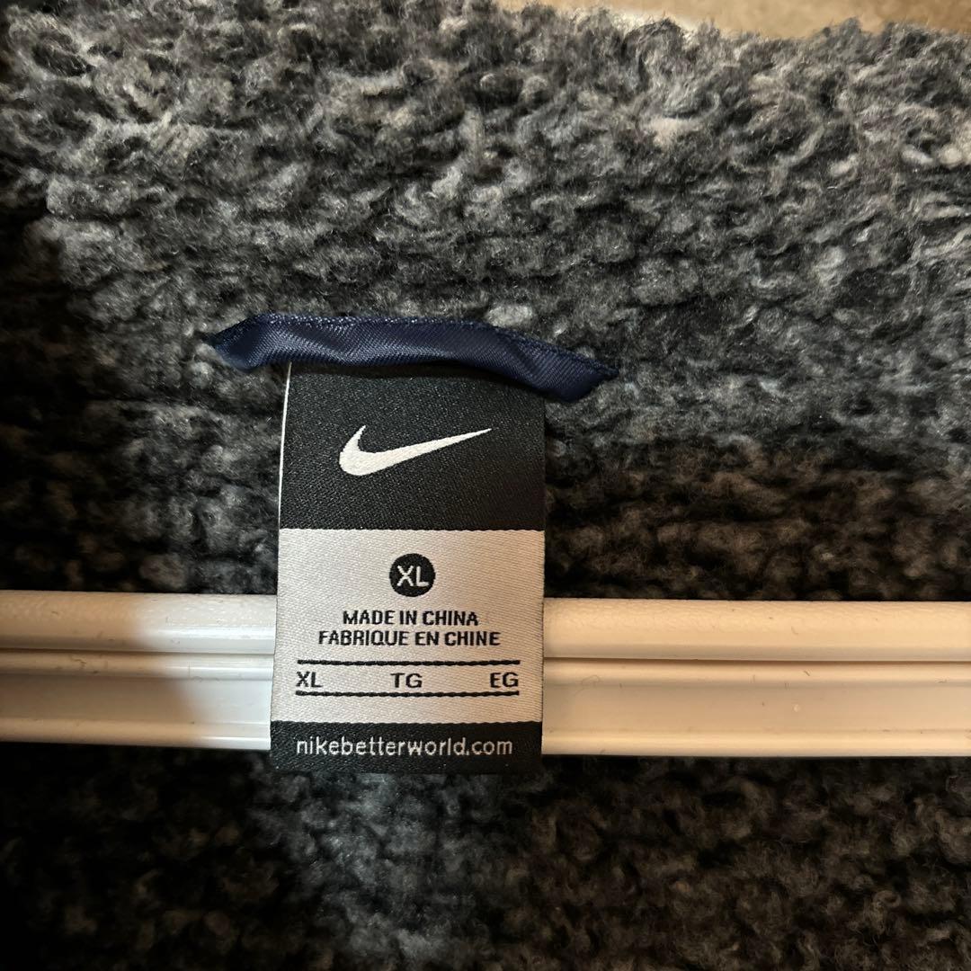 Nike ネイビー ベンチコート フード付きXLサイズ