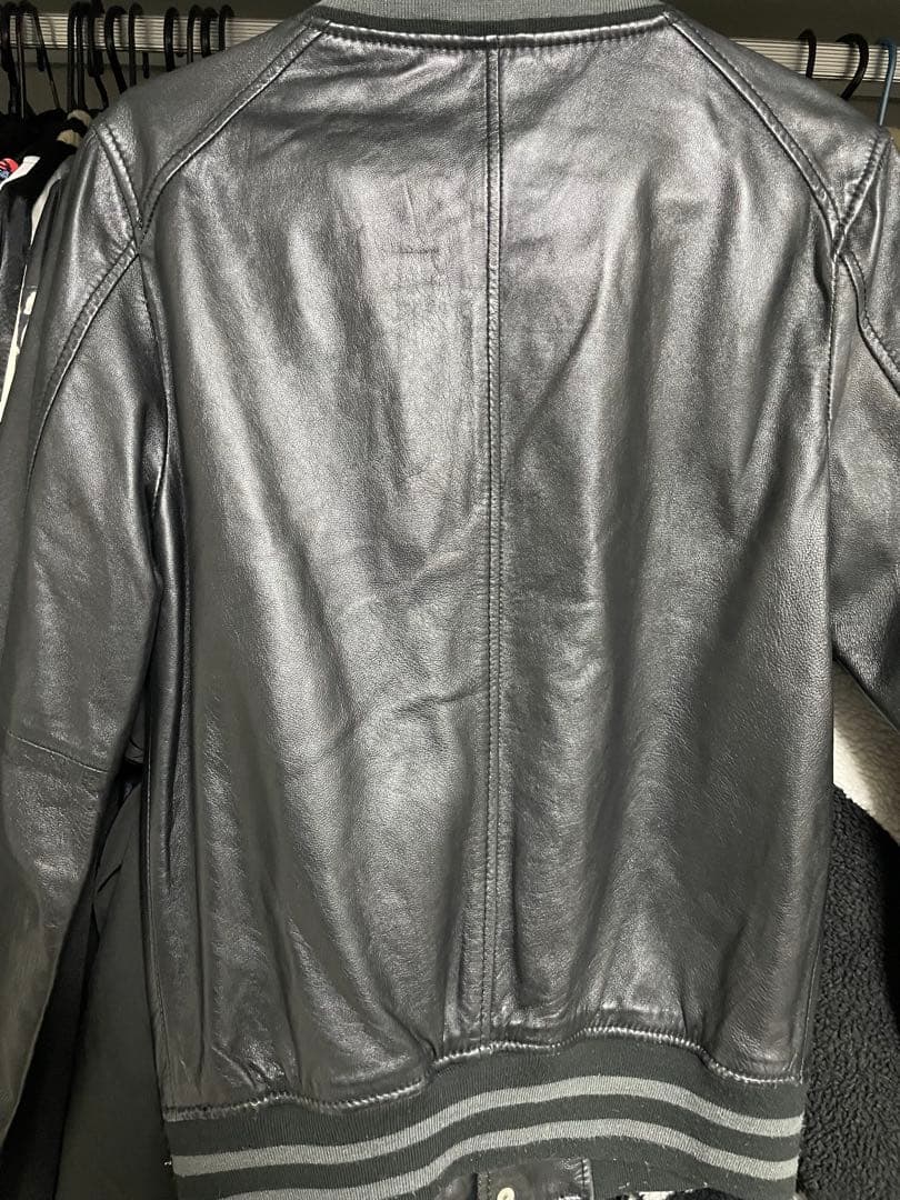 LHP エルエイチピー オールレザー 羊革 バイカラー スタジャン