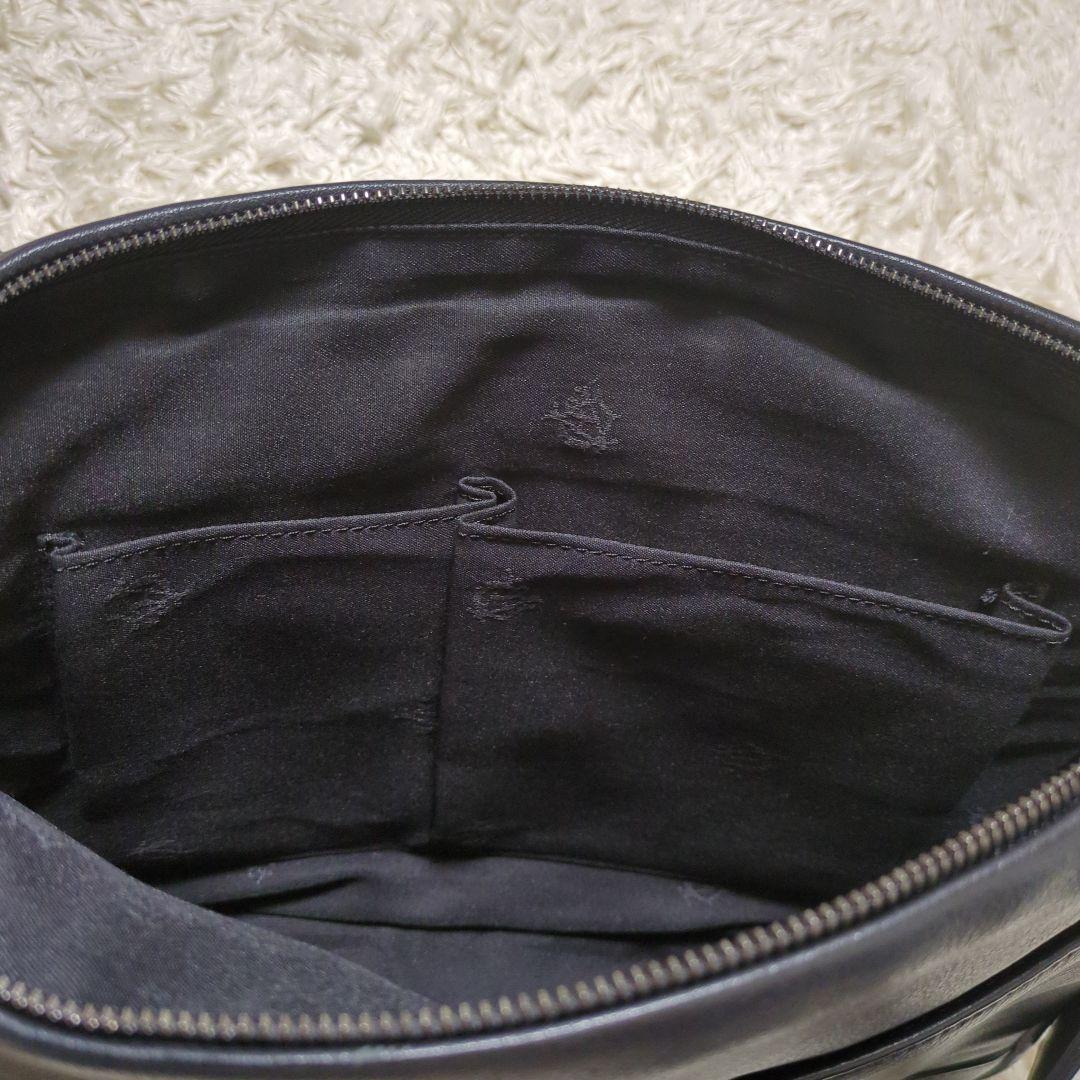 【美品】ダンヒル レザー 本革 ショルダーバッグ ブラック メンズ