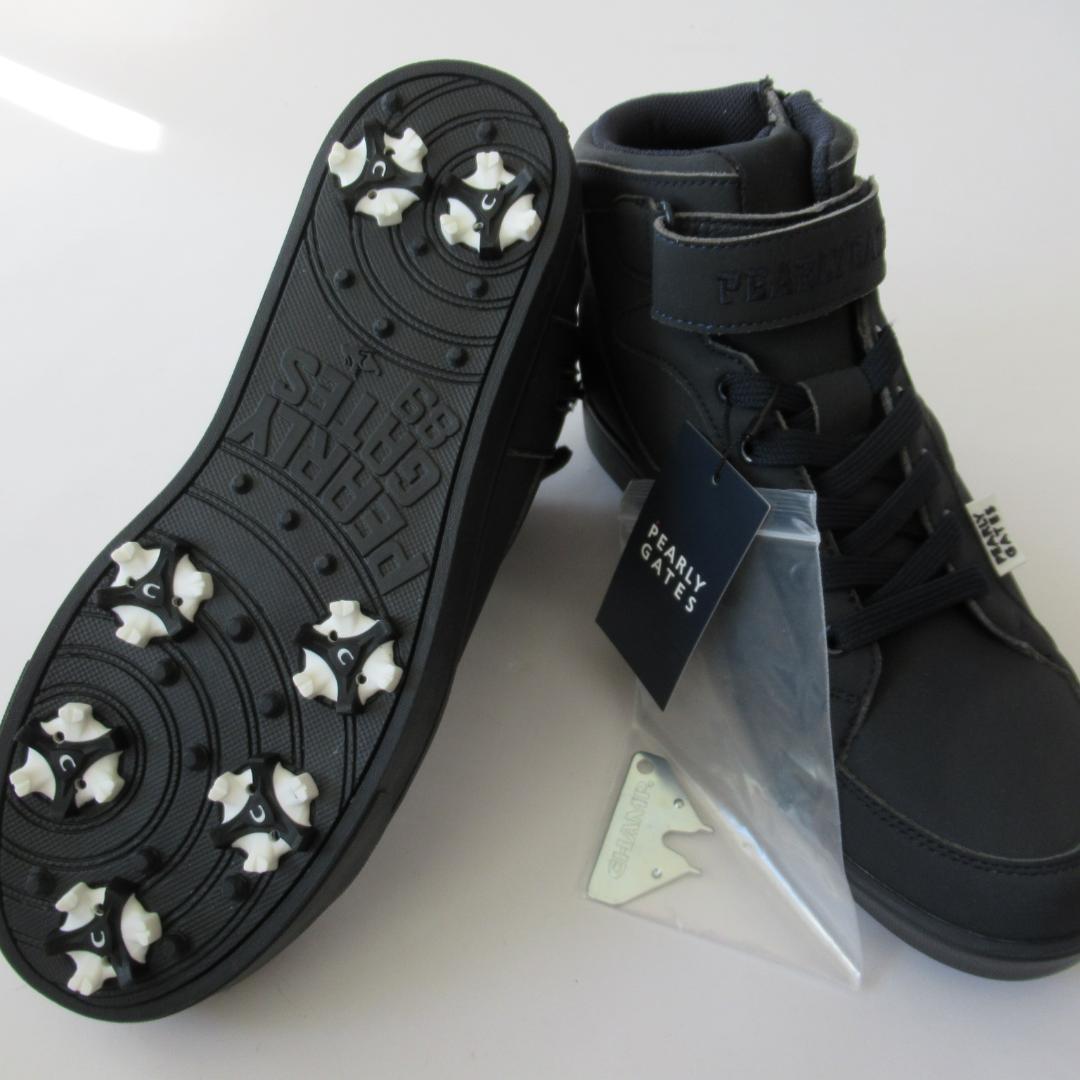 パーリーゲイツ新品濃紺 ソフトスパイク ゴルフシューズ 24.0ｃｍ No.1