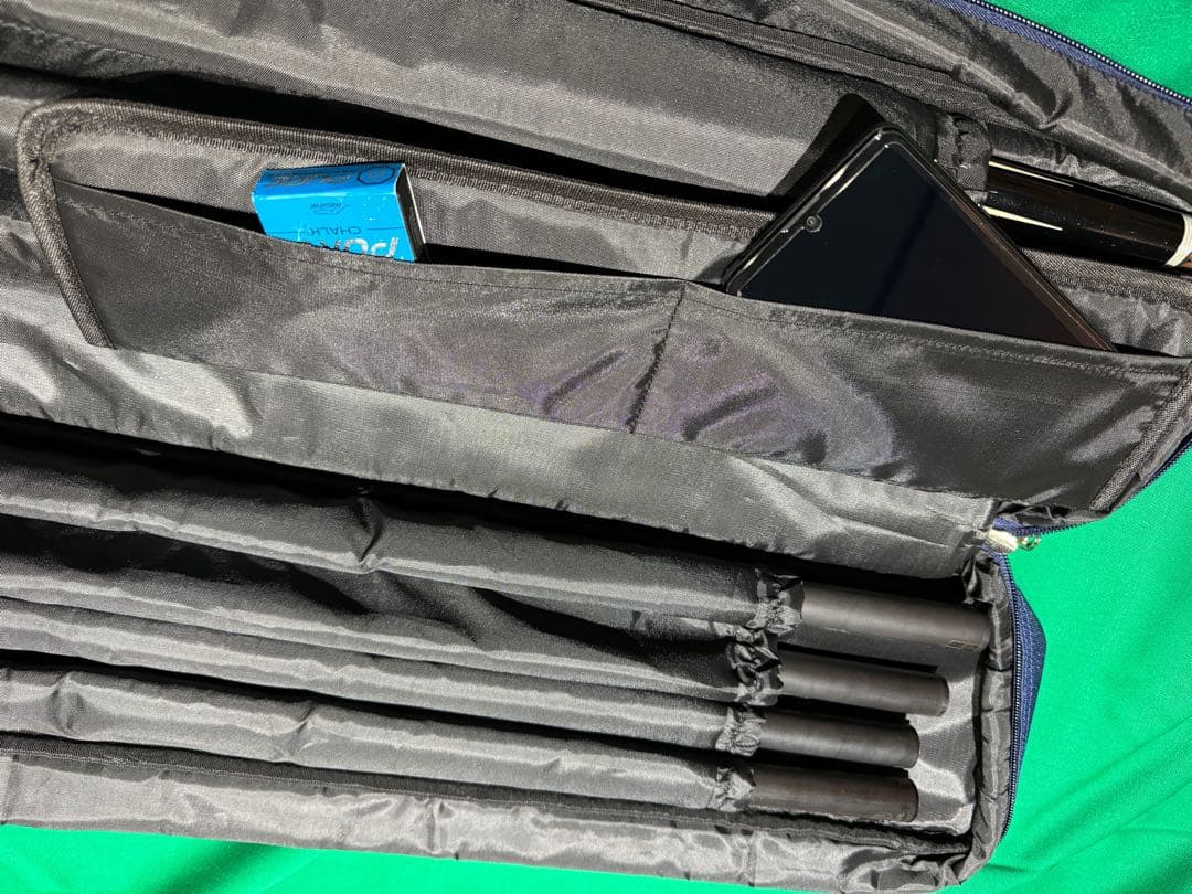 ビリヤードキューケース（3B×4S）新品　ソフトケース　ブルー　超軽量