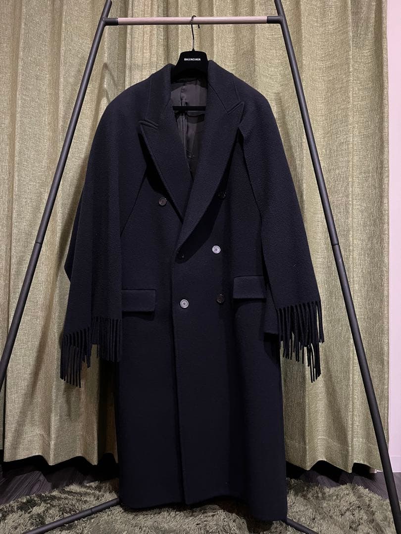 Balenciaga(バレンシアガ) - ロングコート スカーフディテール - メルカリ
