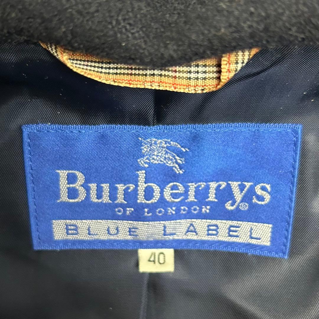 90s【美品】バーバリーズ/ダブルボタンフーデッドロングコート