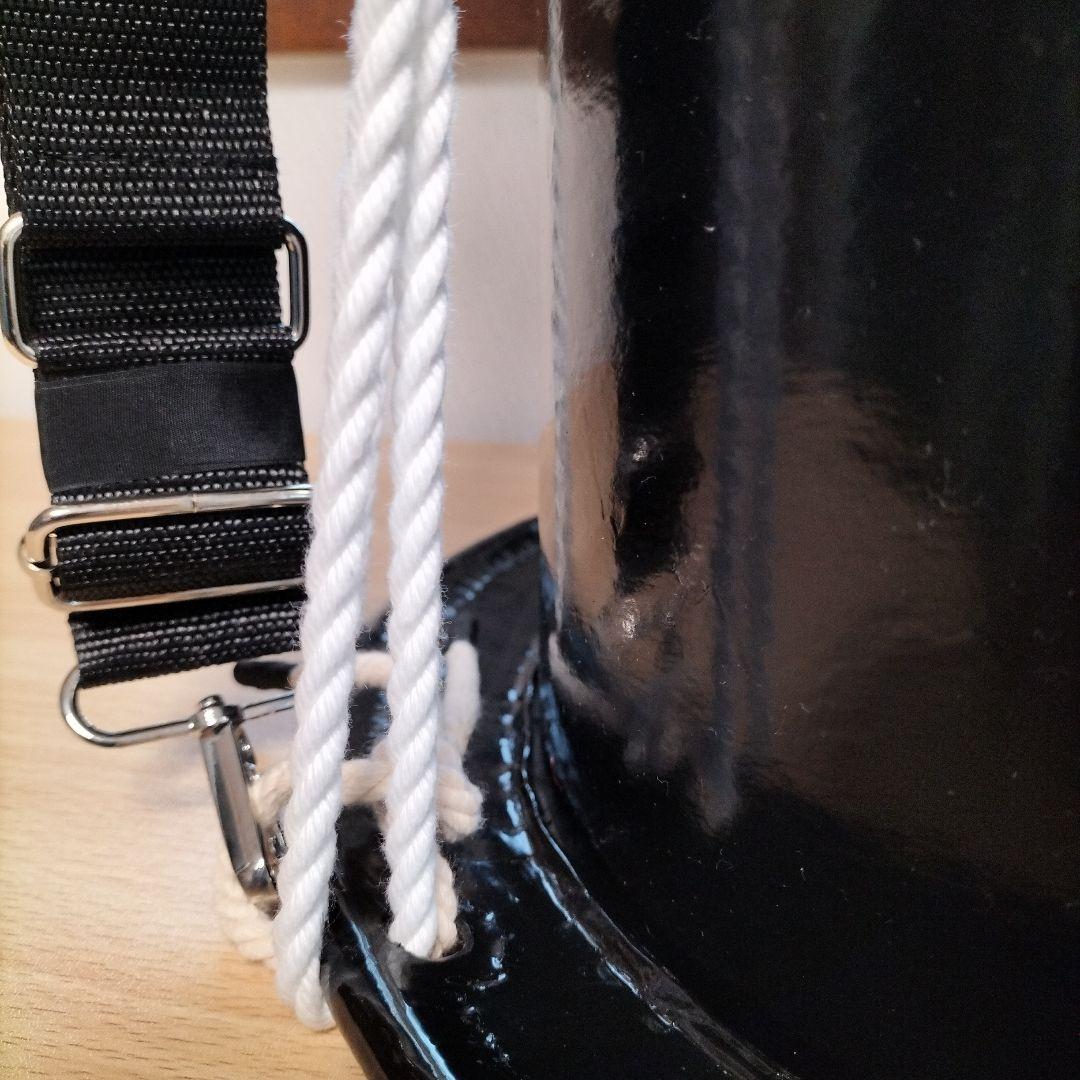 担ぎ太鼓　　和太鼓 　天然皮革　ストラップ付き　中古品⑬