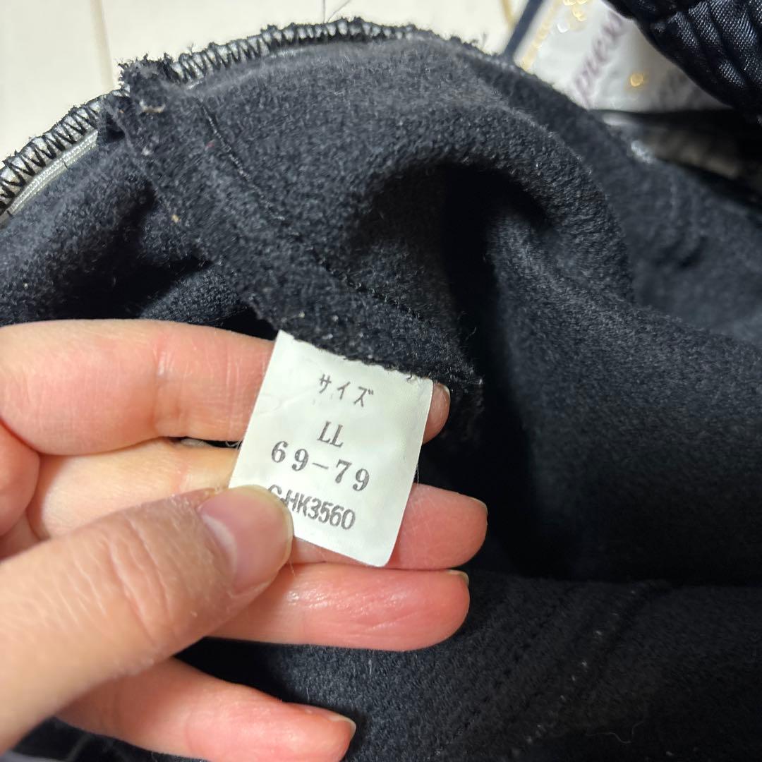 ヴィンテージ スノーウェア　ウールフード付き上下　スキーウェア　金ボタン