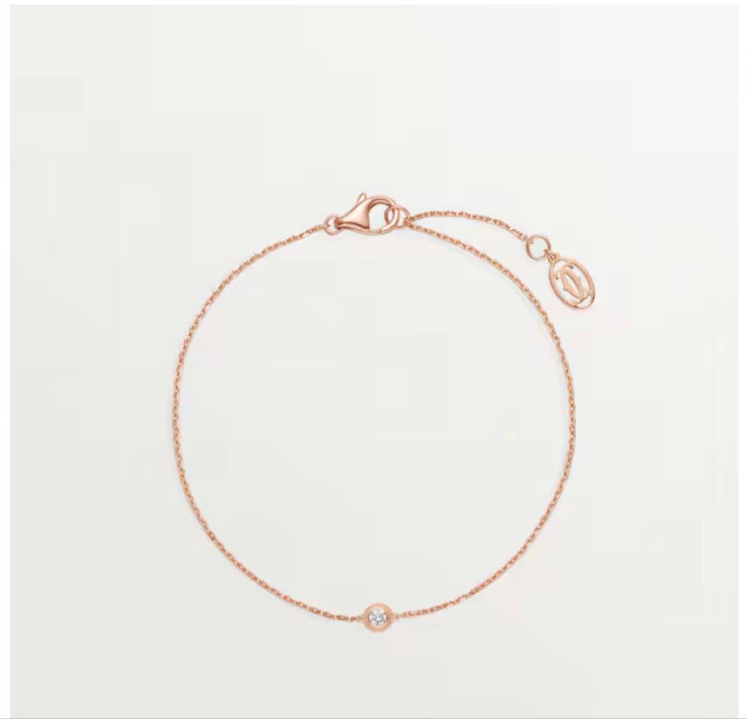 保証書箱付カルティエ ダムールブレスレットピンクゴールドCRB6063017