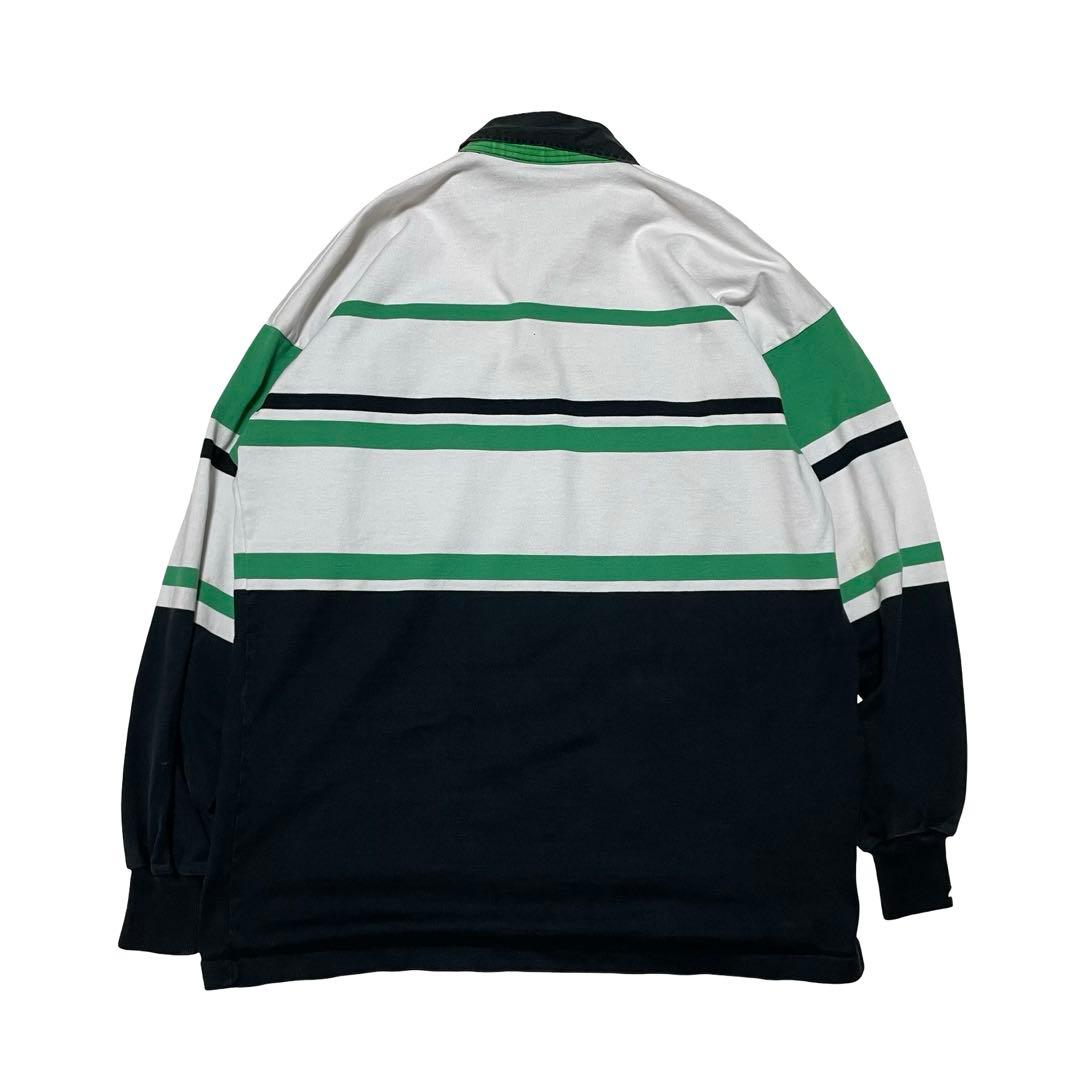 カンターベリー　ラガーシャツ　長袖　90s グリーン系　XL メンズ UK