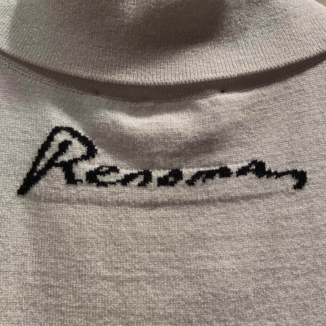 【タグ付き新品】Renoma シルバーラメニット　ポロシャツ 半袖　ゴルフ