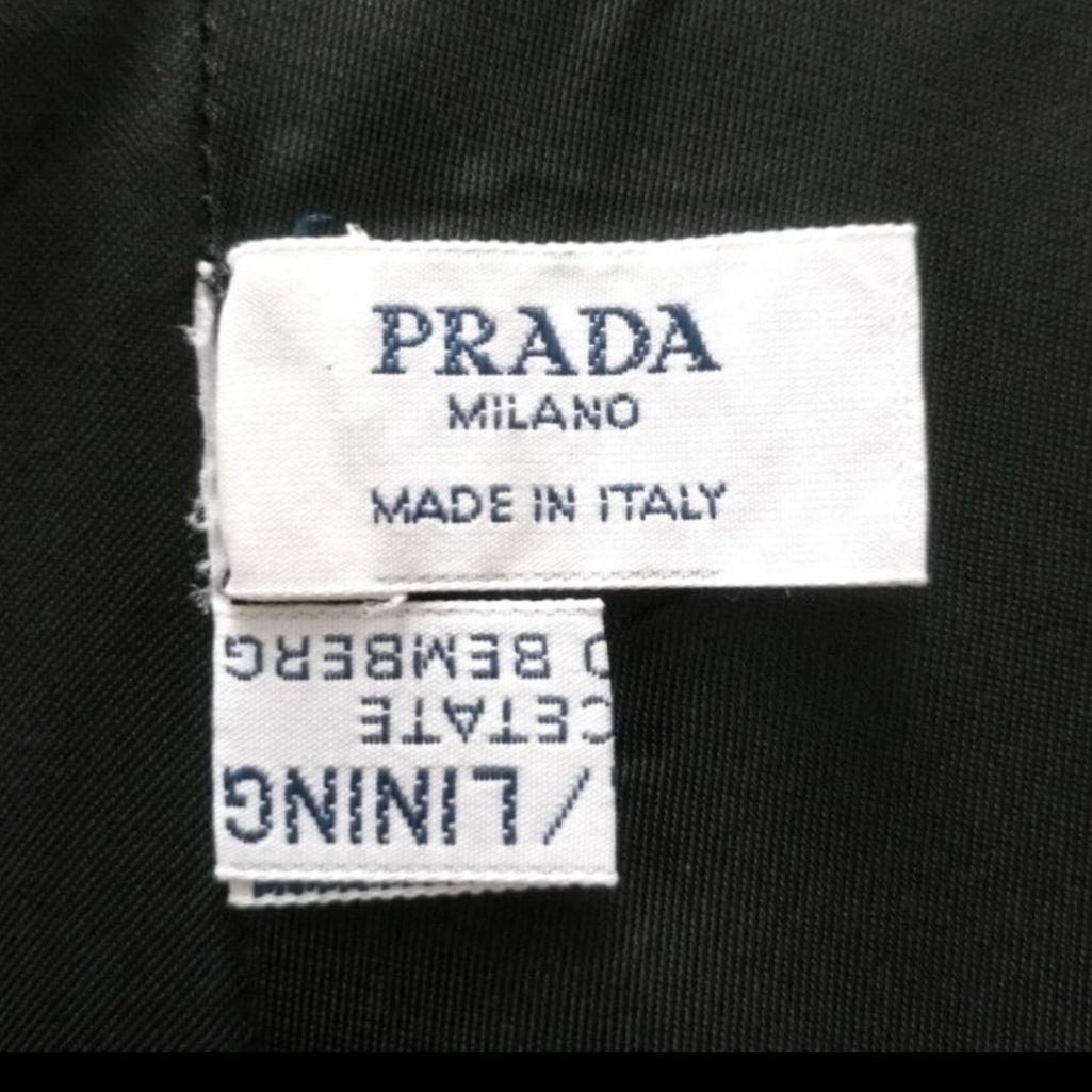 ✨美品✨プラダ　WOOL ポンチョ コート　ショールカラー ブラック　サイズ44