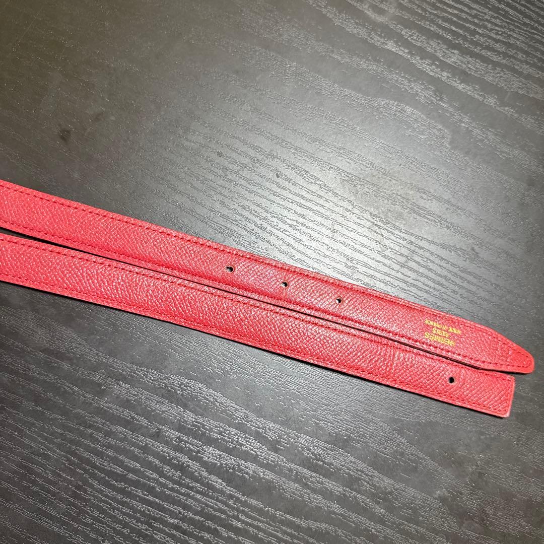 HERMES エルメス　ミニコンスタンスリバーシブルベルト70 ゴールド　美品