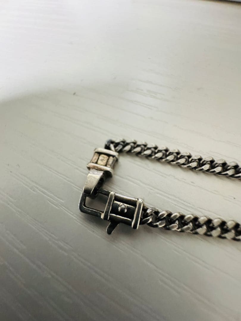 【箱付】TOMWOOD Curb Bracelet M SV925　7inch