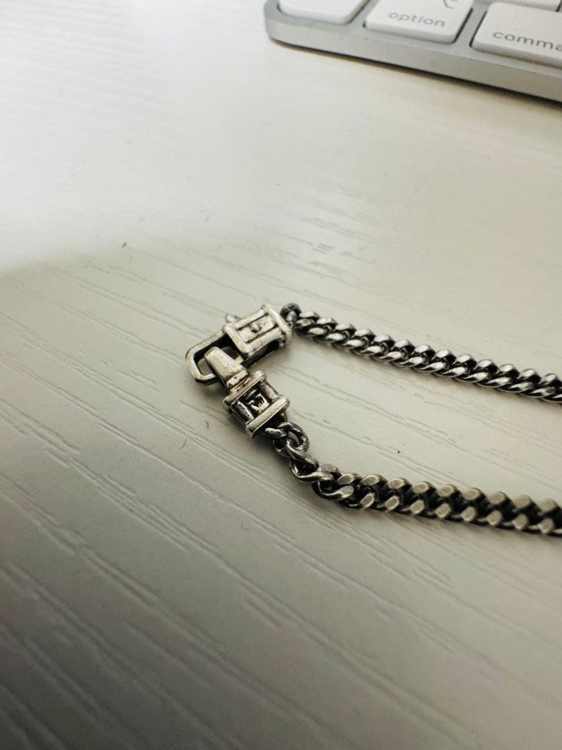 【箱付】TOMWOOD Curb Bracelet M SV925　7inch