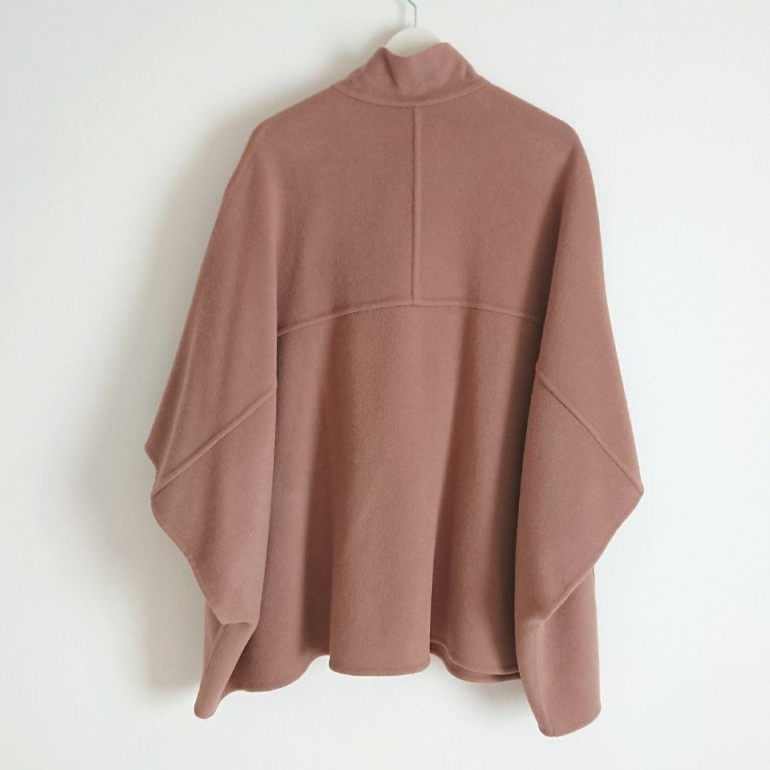スタンドカラーダブルフェイスポンチョ スローブイエナ