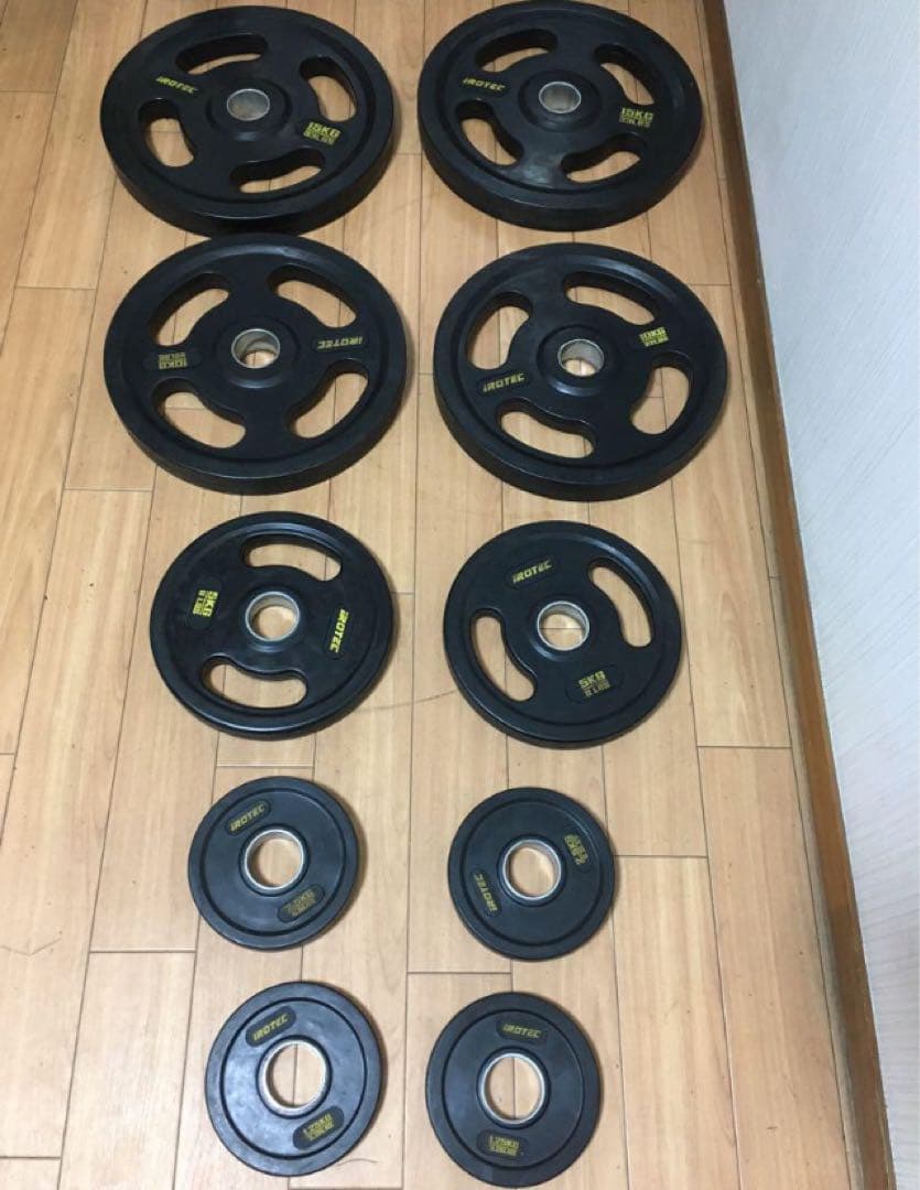 mg 　iROTECオリンピックプレートセット 計67.5Kg