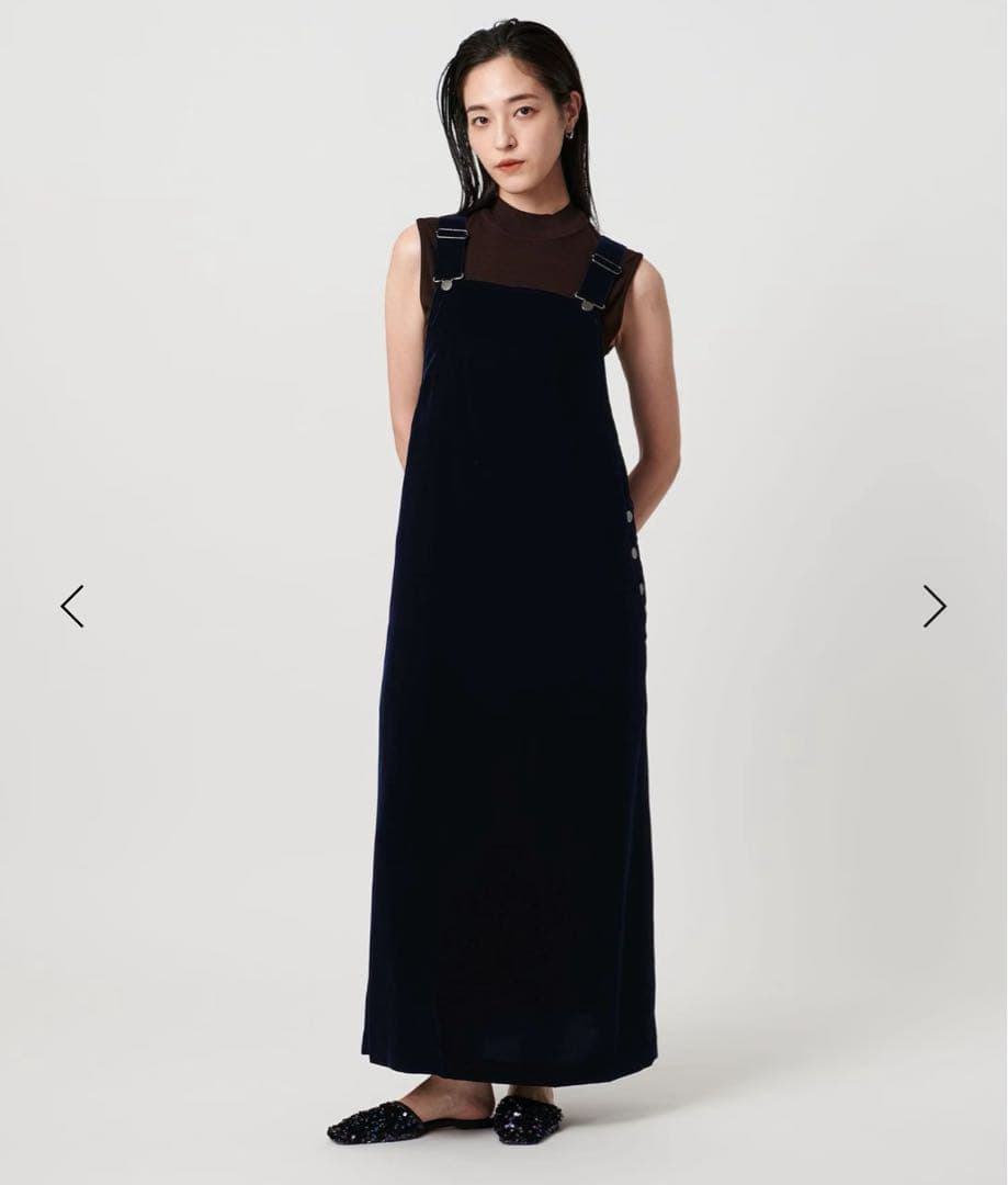 完売 新品 ベロアワンピース　サロペット　United Arrows