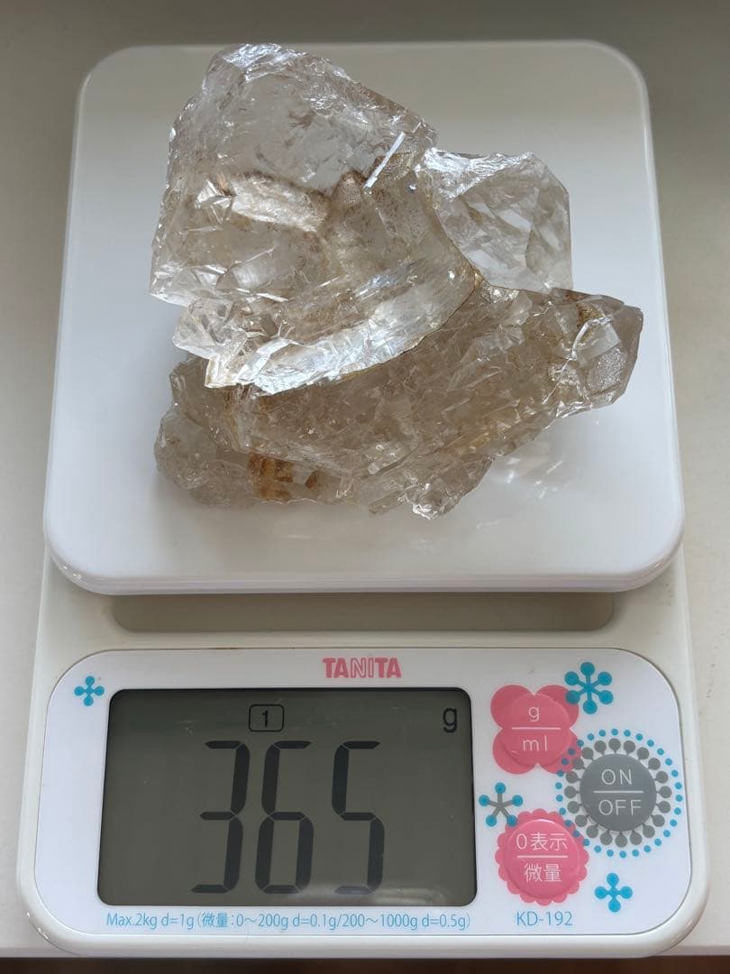 5万円⇒3.5万円 美品 365g 捻れ水晶(グインデル)ヒマラヤスカルドゥ産