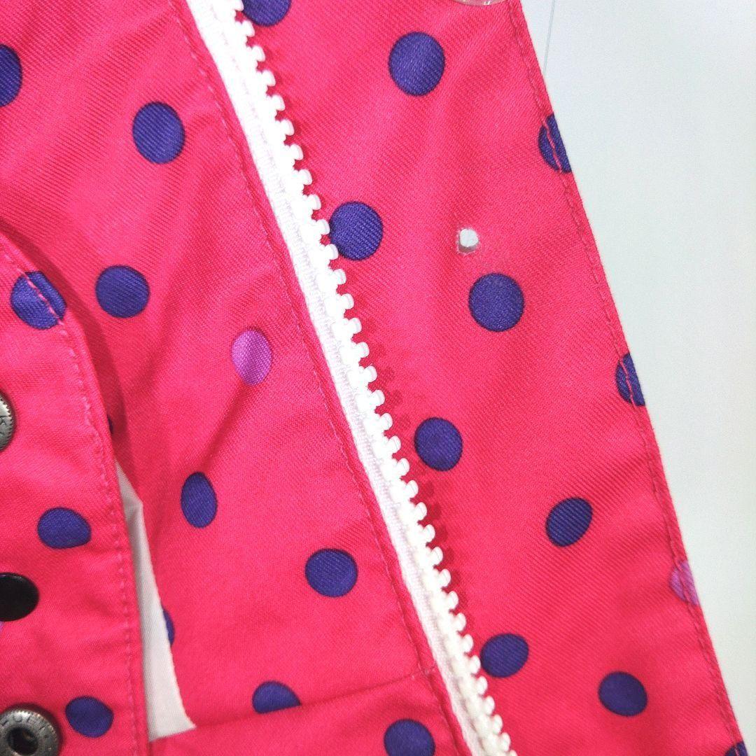 レディース　M　スキー　スノーボードウェア　上下セット　ドット柄　ピンク　紺