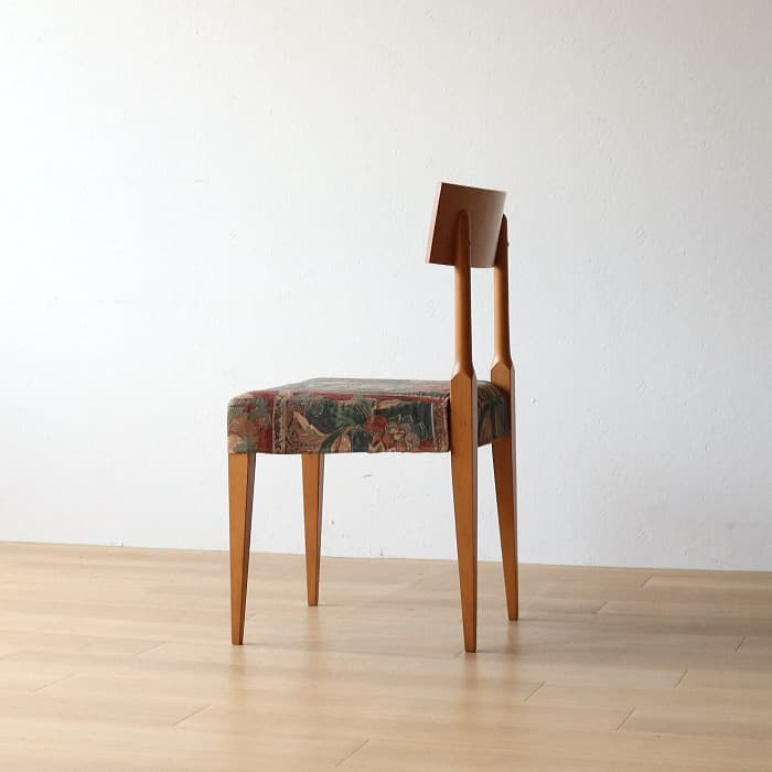 ヴィンテージ 飛騨産業 肘付イス 古家具 無垢材 ブナ材 カバーリング②