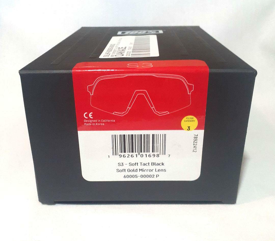 現行モデル 100% S3 ブラック ゴールド ワンハンドレッド サングラス