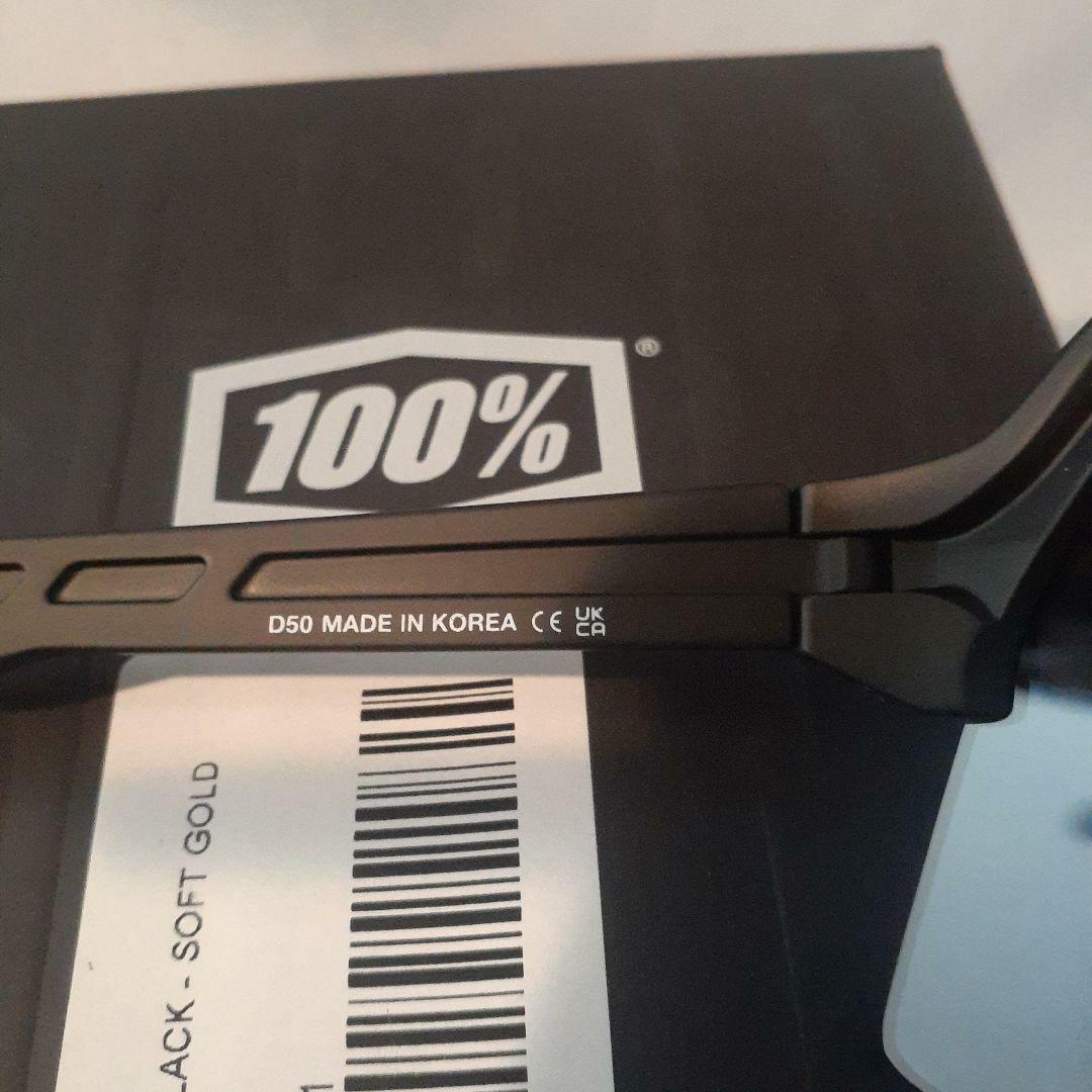 現行モデル 100% S3 ブラック ゴールド ワンハンドレッド サングラス