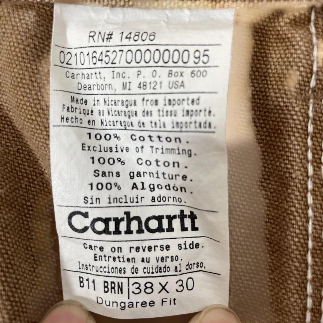 Carhartt カーハートW38L30 ブラウン ワークパンツ
