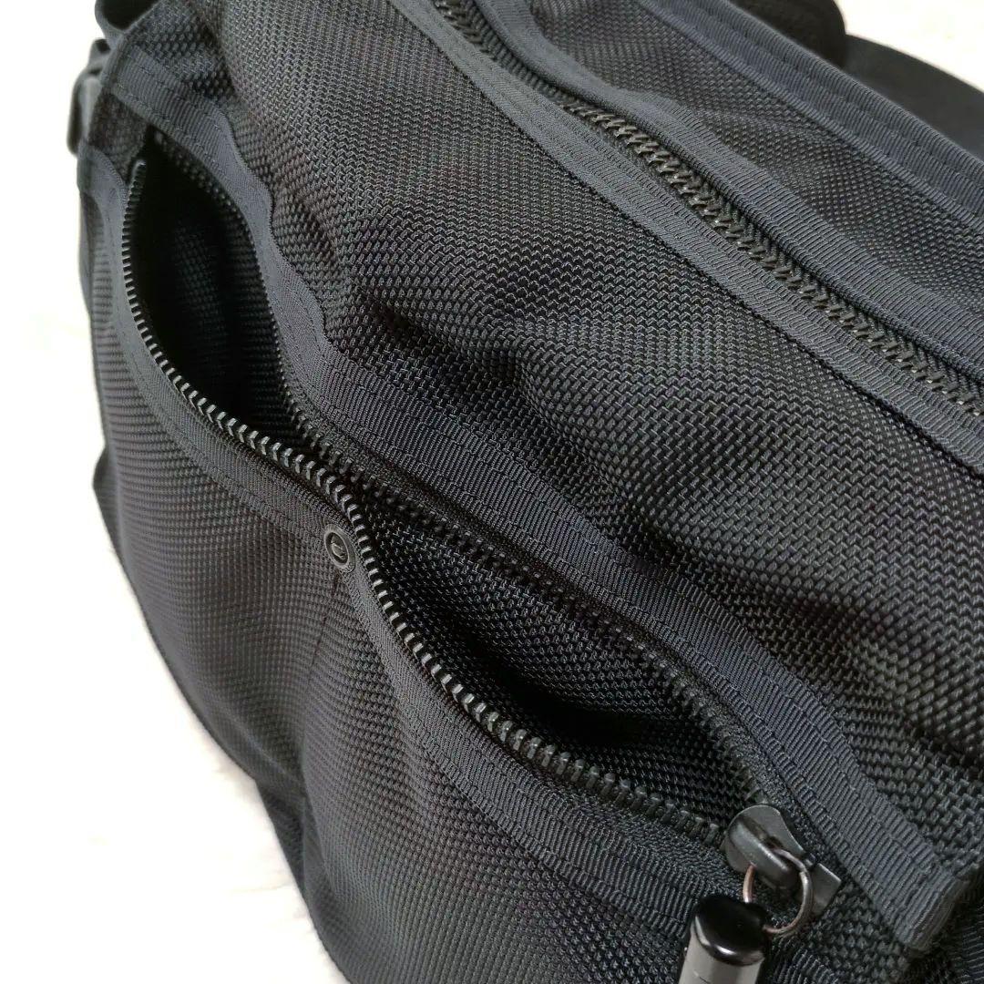 【超美品】PORTER　HEAT　ウエストバッグ　L　ブラック　マグライト付属