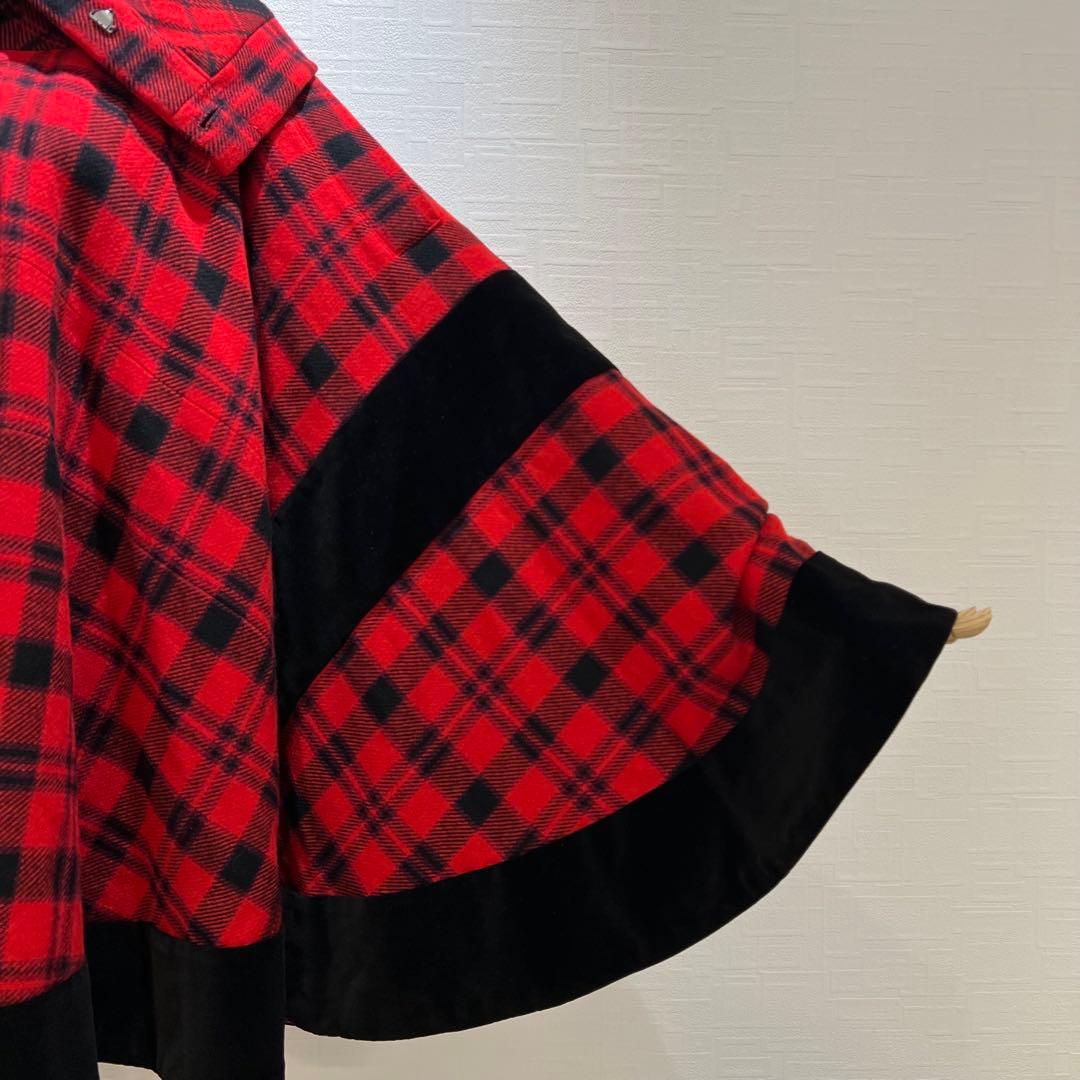 Yohji Yamamoto Femme AW2003 ベロア切替 ポンチョ