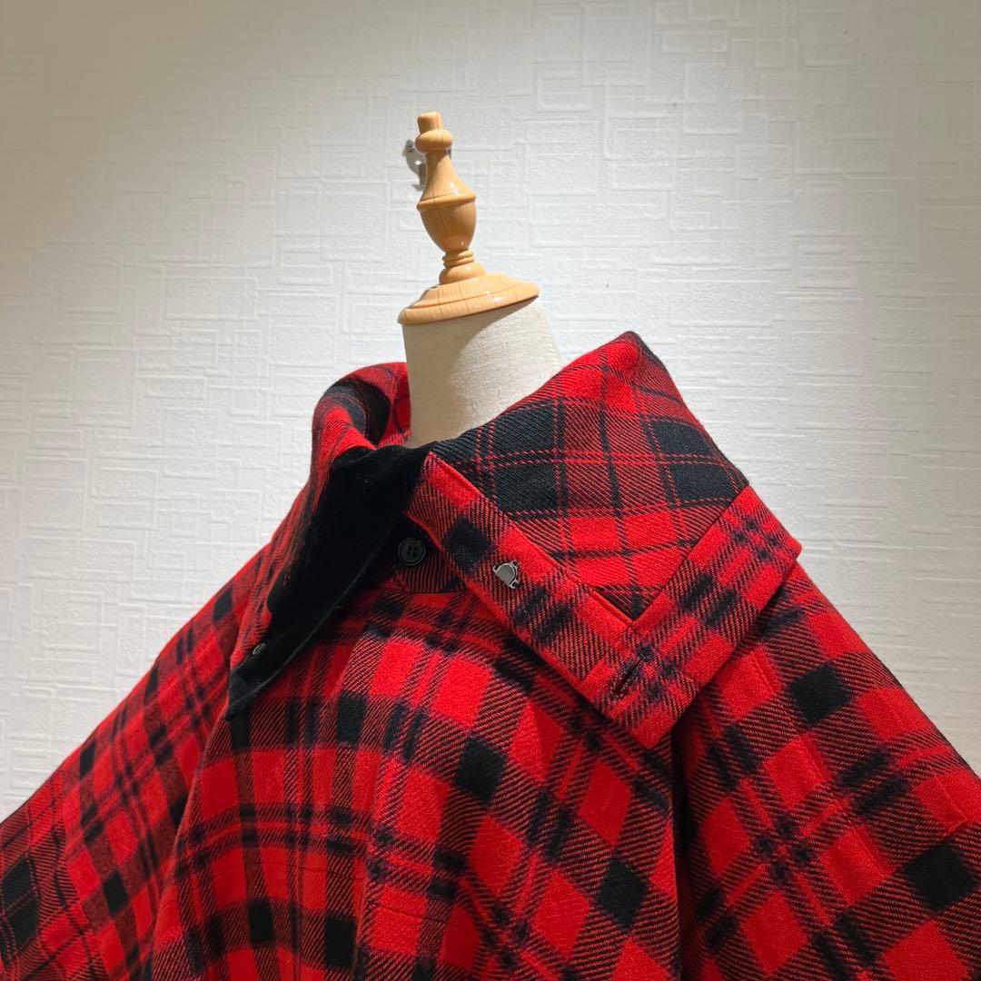 Yohji Yamamoto Femme AW2003 ベロア切替 ポンチョ