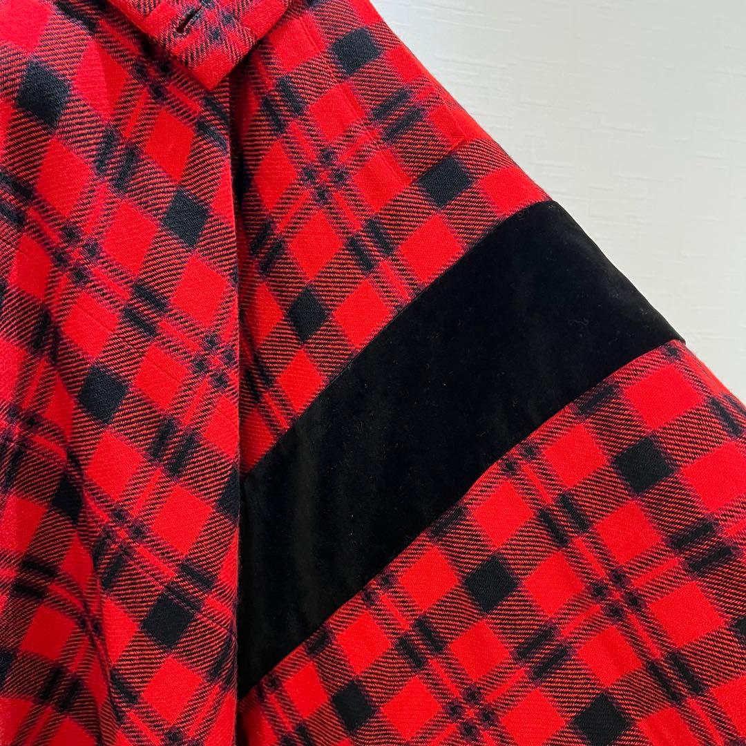 Yohji Yamamoto Femme AW2003 ベロア切替 ポンチョ