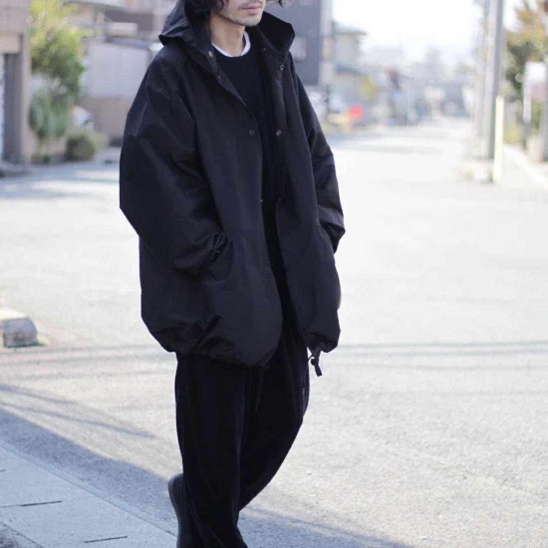 23AW COMOLI コットンシルク フーデッドコート - メルカリ