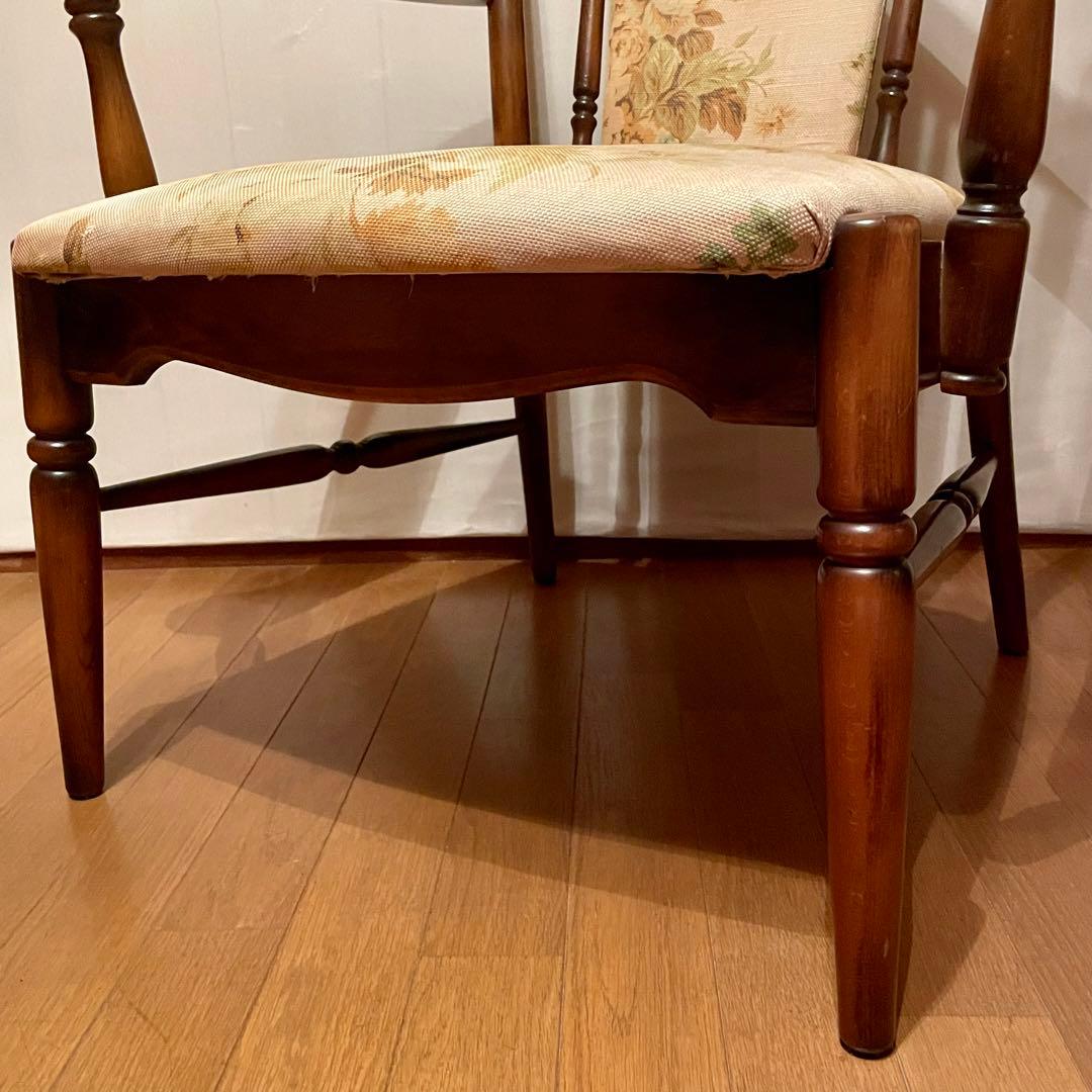 【カリモク】\"コロニアル\" WC0020GK ラウンジチェア No.1