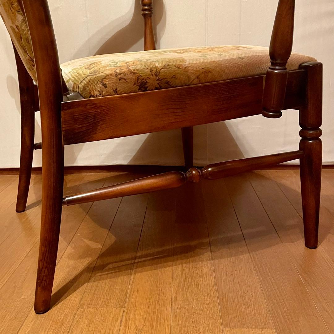 【カリモク】\"コロニアル\" WC0020GK ラウンジチェア No.1