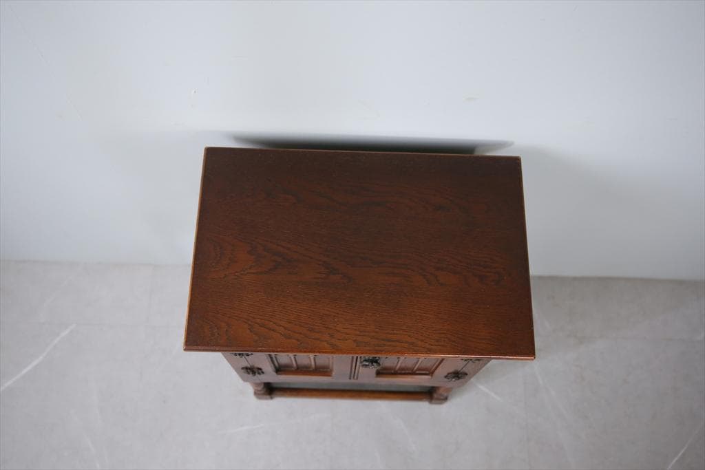 英国アンティーク木製カップボード/キャビネット/キッチン収納/飾り棚