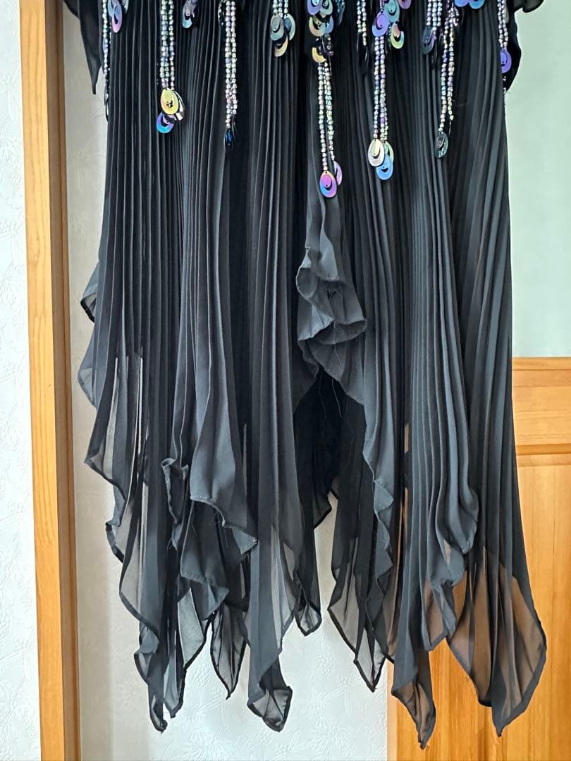 社交ダンスドレススパンコールXL