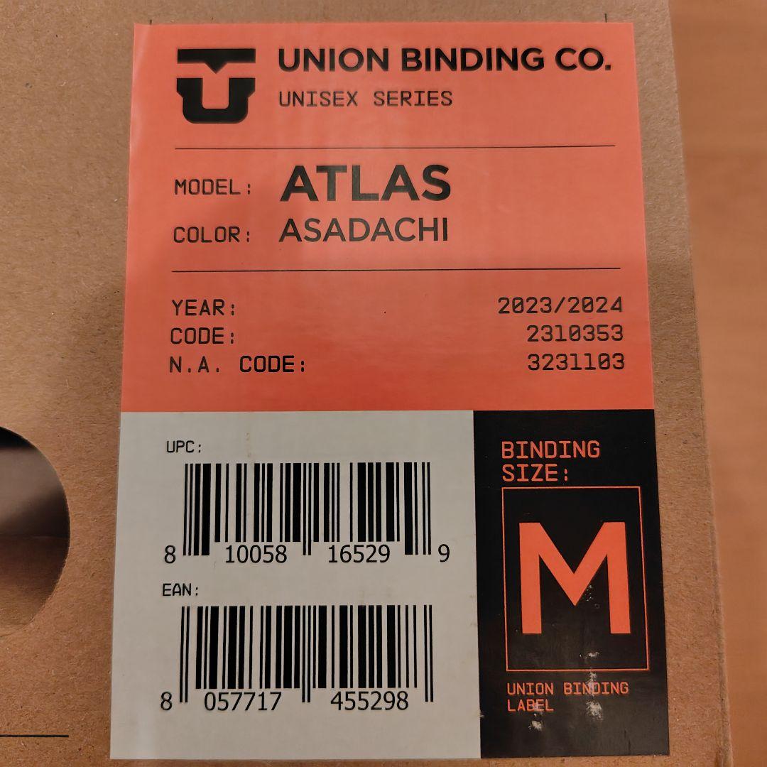 Union ユニオン Atlas アトラス 23-24年 Mサイズ